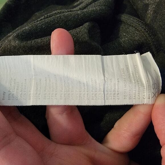 Fabletics Define High-Waisted 7/8 Legging charcoal camo size XS - Picture 7 of 7